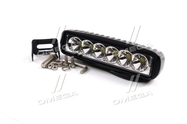 Фара led прямоугольная 18w, 6 ламп, 159,8*45,2,2мм, узкий луч 